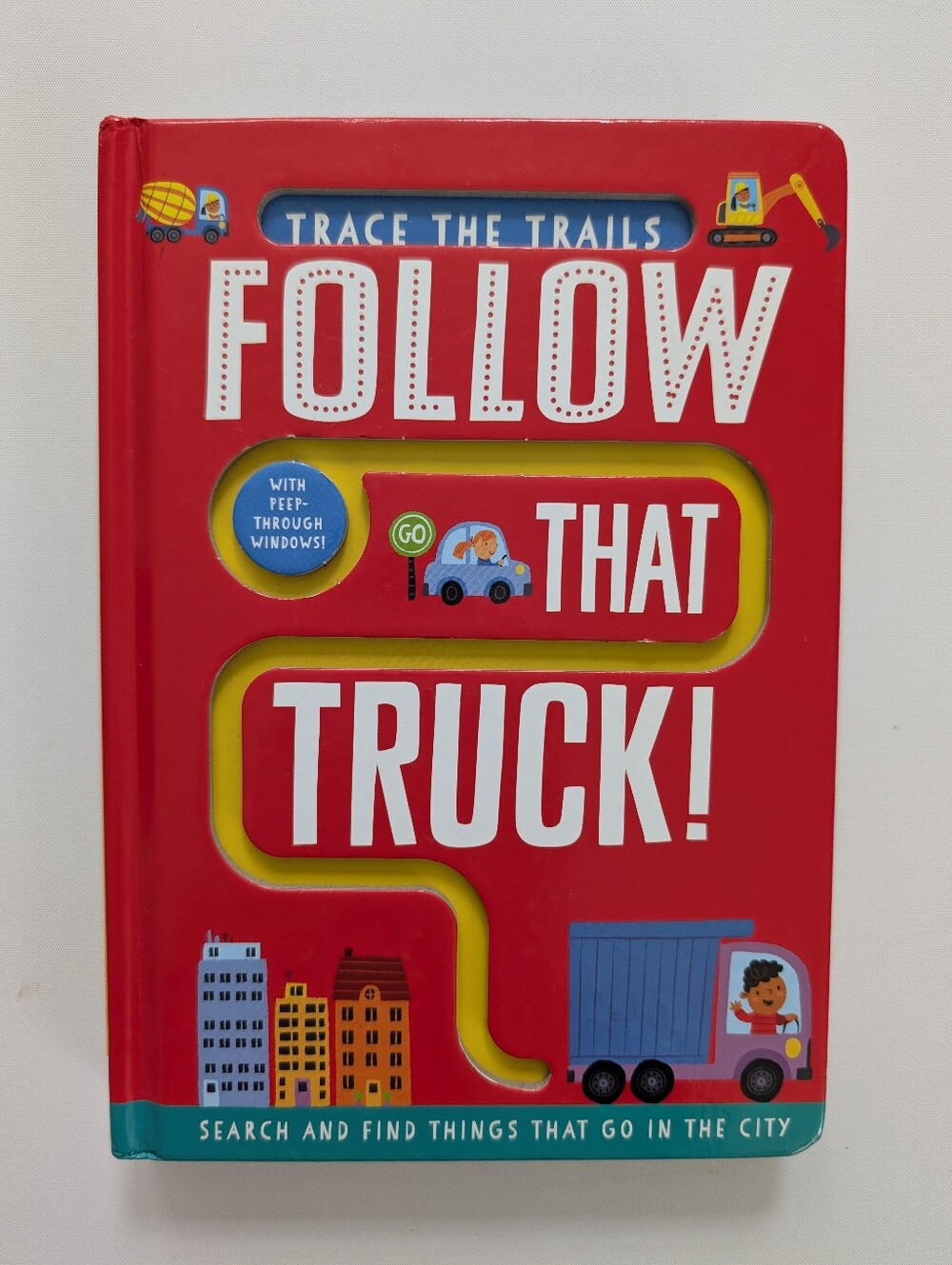Follow That Truck! Finger-Tracing Board Book